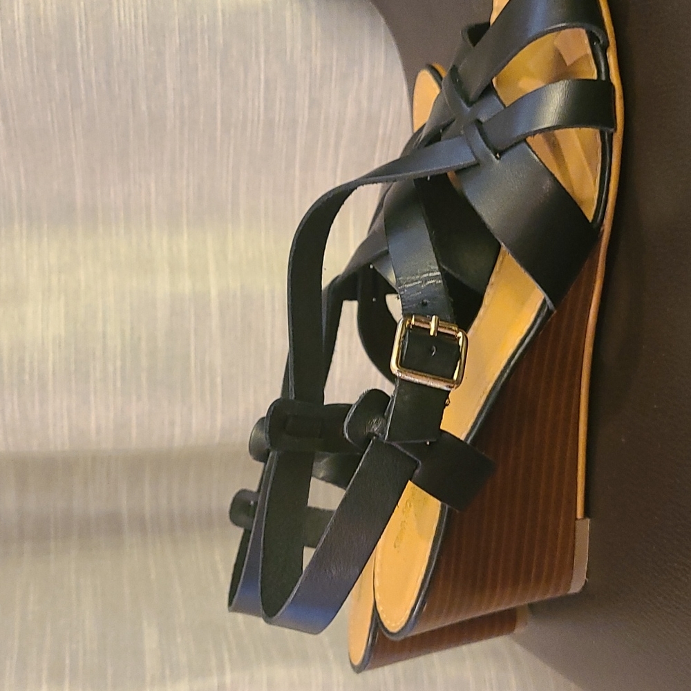 Coach and Four wedge sandals